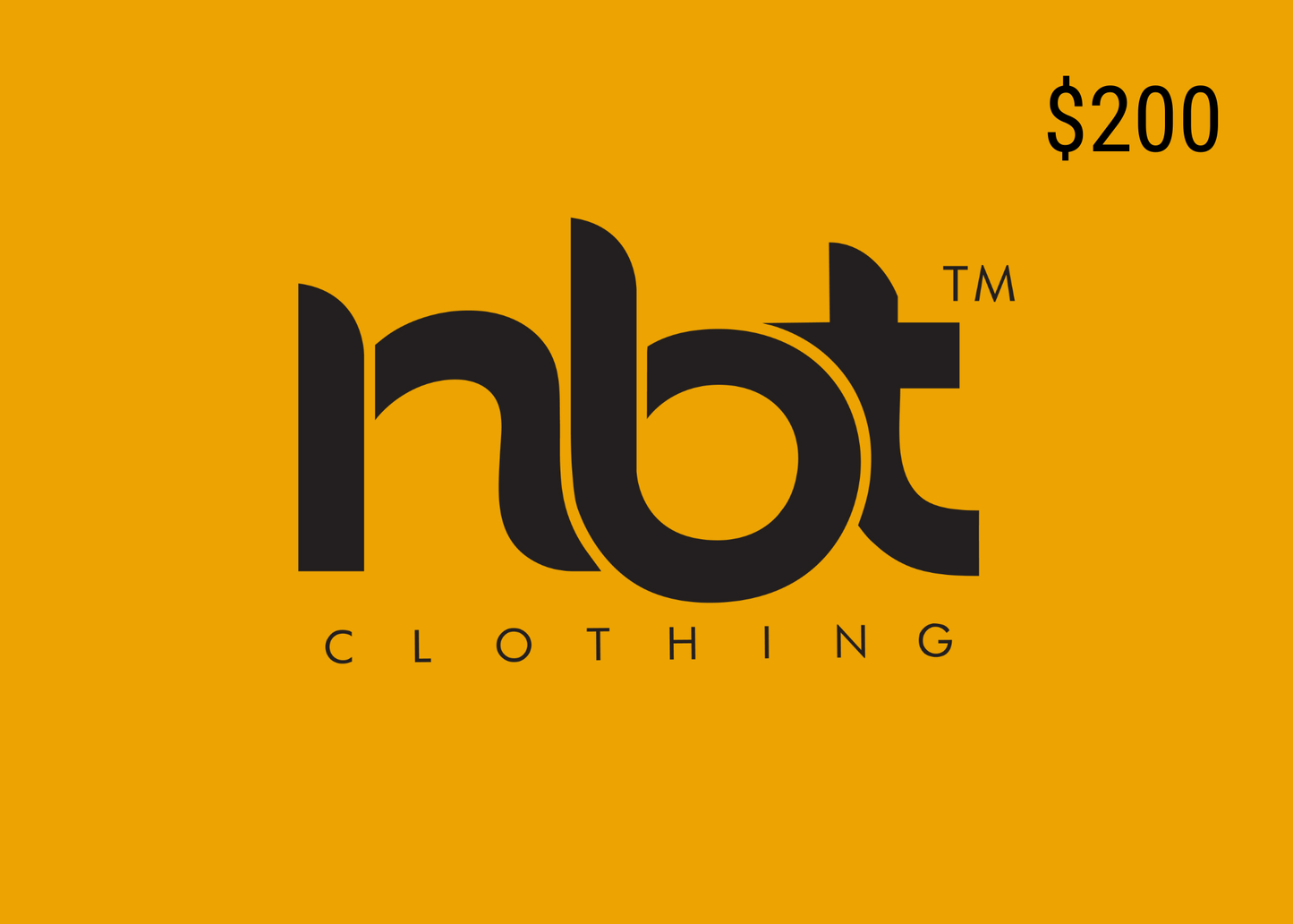 NBT Clothing E-Gift Card